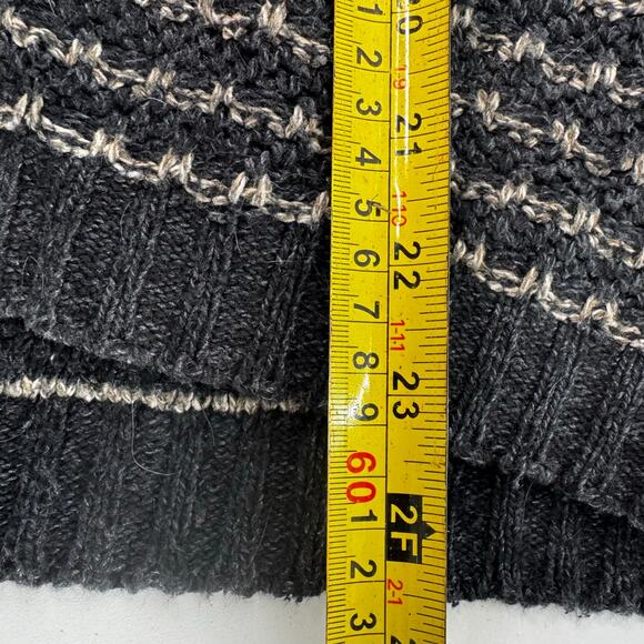 Vintage Coldwater Creek Sweater Vest Womens Knit Navy Striped Chunked USA Large - Picture 6 of 6